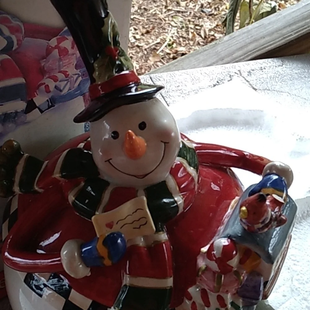 Fitz and Floyd Ckassics Sullivan the snowman cookie jar